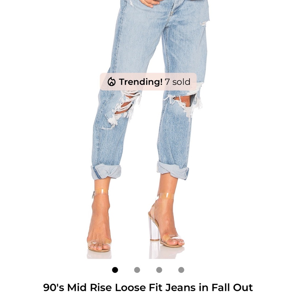 AGOLDE 90's Mid Rise Loose Fit Jeans in Fall Out - Picture 4 of 6